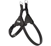 HUNTER Harnais pour Chien Soho Mini, Couleur : Noir, en Cuir de Vachette, Doux et Souple, respectueux du Pelage, léger, pour Petits Chiens et Chiots, fabriqué en Allemagne, Taille : XS-S