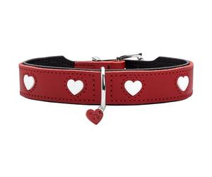 Hunter Hondenhalsband Hunter Love S/M 35-40 Cm Rojo/Blanco