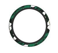 Hunter Housse de protection pour volant de volant Motif floral Vert 38 cm de diamètre