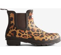 Hunter Hunter Brown Original Chelsea Leopard Print Boots