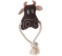HUNTER Jouet pour Chien Nebraska Vache avec Corde 25 cm