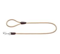 HUNTER Laisse Freestyle pour Chien Beige | Corde en polyamide avec embouts en cuir, avec dragonne, agréablement douce, prise en main et facile d'entretien