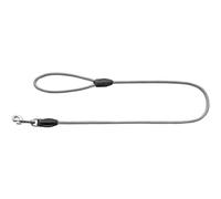 HUNTER Laisse pour Chien Freestyle EIBY, Couleur : Gris, Corde Polyamide Robuste, résistante aux intempéries, agréablement Douce, adhérente et Facile d'entretien, avec Capuchons en Cuir, Taille : 8