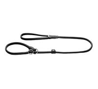 Hunter Laisse pour Retriever Round & Soft Canadian UP - Couleur : Noir - en Cuir Souple - Dragonne - Anneau d'arrêt - Durable - Fabriqué en Allemagne - Taille : 10/120