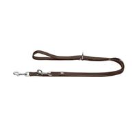 HUNTER Laisse réglable Arizona UP - Couleur : Marron - en Cuir résistant - Réglable en 3 Positions - Doux au Toucher - pour Une Conduite Flexible au Quotidien - Fabriquée en Allemagne - Taille :