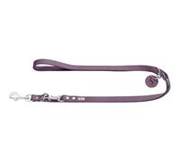 HUNTER Laisse réglable en Cuir pour Chien, Couleur : Violet, très résistante, réglable en 3 Positions, avec Porte-clés en Cuir, fabriquée en Allemagne, Taille : 20/200