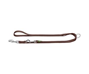 Hunter - Laisse réglable en nylon - Laisse pour chien - Länge max. 200 cm - Breite 2,5 cm - brown