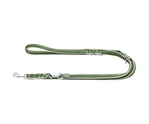 HUNTER Laisse réglable Hilo pour Chien, Couleur : Vert Citron, matériau en Maille 3D légère, Nylon adhérent, Triple réglage, séchage Rapide, résistant aux intempéries, Taille : 20/200