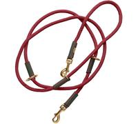 HUNTER Laisse réglable Malia pour Chien, Couleur : Bordeaux/Marron foncé, Corde Souple et Cuir Robuste, réglable en 3 Positions, légère, résistante, Look Moderne, fabriquée en Allemagne, Taille : 8