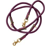 HUNTER Laisse réglable Malia pour Chien, Couleur : mûre/Marron foncé, Corde Souple et Cuir Robuste, réglable en 3 Positions, légère, résistante, Look Moderne, fabriquée en Allemagne, Taille : 10/200