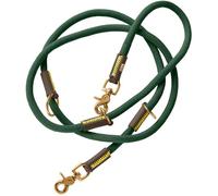 HUNTER Laisse réglable Malia pour chien, couleur : vert foncé/marron foncé, corde souple et cuir robuste, réglable en 3 positions, légère, résistante, look moderne, fabriquée en Allemagne, taille : 10