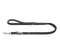 HUNTER Laisse réglable pour Chien Malta - Couleur : Gris Pierre - en Cuir de Vachette Souple et résistant - Couleur Brillante - Particulièrement maniable - Taille : 18/200