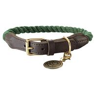 HUNTER List Collier pour Chien en Corde Solide avec Embouts en Cuir et ferrures en Laiton