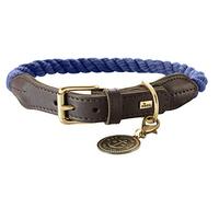 HUNTER List Collier pour Chien en Corde Solide avec Embouts en Cuir et ferrures en Laiton