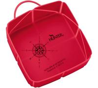 Hunter List Gamelle de Voyage Pliable en Silicone, 15 x 12 x 5 cm, Rouge