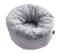 HUNTER Lit Miranda pour Animal de Compagnie, Gris, Forme Ronde, Extra Doux et Moelleux, idéal pour se blottir, Dormir et se Reposer, Lavable en Machine à 30 °C, pour Chiens et Chats, Taille : 50 x 50