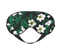 Hunter Masque doux pour les yeux avec sangle réglable Motif pétales floraux Vert
