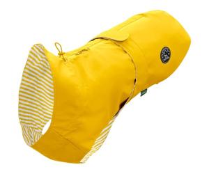 Hunter Milford Manteau de Pluie pour Chien, Jaune, Imperméable et Coupe-Vent, Sangle Ventrale Réglable avec Fermeture Velcro, Passants Élastiques pour Un Maintien Sûr, Idéal pour Harnais, Taille 75