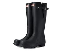 HUNTER Mixte Side Adjustable Botte de Pluie, Noir, 45 EU Large