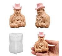 Hunter Moule en silicone polyvalent pour la fabrication de bougies, de savon, de statue en gypse, d ' ornement, de récompense, en élastomère