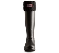 Hunter Orig al Recycled M i Cable Femmes Tricotées Manchette Hautes Bottes Chaussettes Noir - Grande taille britannique 6-8 / Noir