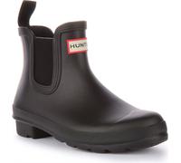 Hunter Orig al Tri Color Logo Femmes Caoutchouc Bottes Chelsea Noir - undefined / Noir