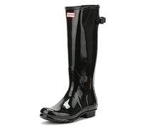 Hunter Original Back Adjustable Gloss, Bottes Femme, Noir (Black), 39 EU