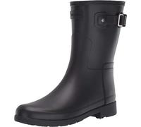 Hunter Original Femmes Noir Refined Short Bottes en Caoutchouc-UK 4