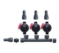 Hunter PGV100-JT-MM Dura Kit de soupape de collecteur sans contrôle de débit - Barb PGV100JTMM (3 zones)