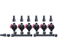 Hunter PGV100-JT-MM Dura Kit de soupapes de collecteur sans contrôle de débit - Barb PGV100JTMM (6 zones)