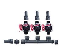 Hunter PGV100-MM Kit de soupape de collecteur Dura 3 zones sans contrôle du débit - Barb PGV100MM (3 zones)