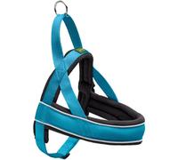 Hunter Racing Harnais Norvégien en Nylon Réfléchissant pour Chien, Bleu pétrole, 52-62/S-M