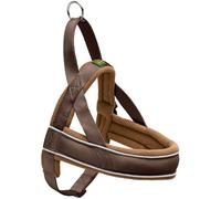 Hunter Racing Harnais Norvégien en Nylon Réfléchissant pour Chien, marron, 43-53/S