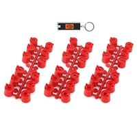 Hunter Red Lot de 3 porte-buses standard pour PGP-ADJ Series, 130900 Arbre de buse rouge pour rotors PGP et 3 jeux de buses pour têtes d'arroseurs non-Ultra PGP 130900SP (10629) avec porte-clés LED