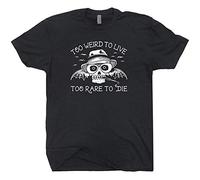 Hunter S Thompson T Shirt Too Weird to Live Fear and Loathing in Las Vegas Tee Black M