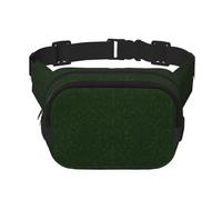 Hunter Sac banane tendance pour homme et femme Motif pétales floraux Vert, Noir , Taille unique