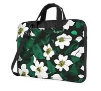 Hunter Sac d'ordinateur portable élégant et protecteur Motif pétales floraux Vert, Noir , 15.6 inch