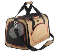 Hunter Smart Sac Kansas Beige/Rouge pour Petit Chiens Jusqu'À 6,5 KG 48x29x31