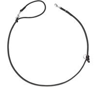 HUNTER Soho Round Mini Laisse réglable en Cuir de Vachette pour Chien Noir Réglable en 3 Positions Doux et Souple Léger et Robuste pour Petits Chiens et Chiots Fabriqué en Allemagne Taille : 8/200