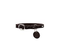 HUNTER SOLID EDUCATION collier de dressage pour chiens, cuir, souple, antidérapant, marron foncé, 50 (M)