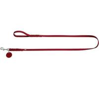 HUNTER Solid Education Laisse pour Chien en Cuir tressé, Robuste, Souple, avec dragonne, Couleur : Rouge, Taille 11/200