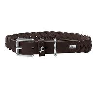 HUNTER Solid Education Special 50 67284 Collier en Cuir de Vache véritable Souple Marron foncé