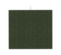 Hunter Tapis de séchage absorbant pour plan de travail Motif pétales de fleurs Vert