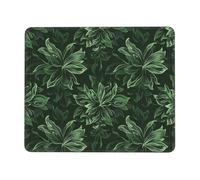 Hunter Tapis de souris de jeu imprimé avec base en caoutchouc antidérapant et bords cousus pour ordinateur portable, 24,1 x 20,9 cm, vert