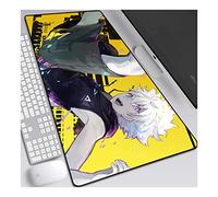 Hunter Tapis de Souris Gaming XXL, 900x400mm, Anime Mouse Pad - Surface spéciale améliore la Vitesse et la précision, 3mm Base en Caoutchouc Antidérapant Surface-pour Ordinateur et PC, F