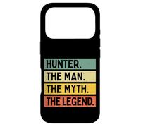 Hunter The Man The Myth The Legend Citation Humoristique personnalisée Coque pour iPhone 17 Pro