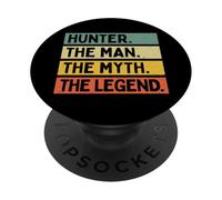 Hunter The Man The Myth The Legend Citation Humoristique personnalisée PopSockets PopGrip Adhésif