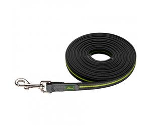 Hunter - Trackingleash Visby Super Grip - Laisse pour chien - Länge 5 m - Breite 2,0 cm - gelb reflective