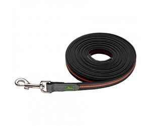 Hunter - Trackingleash Visby Super Grip - Laisse pour chien - Länge 5 m - Breite 2,0 cm - orange reflective