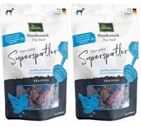 HUNTER Training Snack pour Chien, Goût Supersportler, sans Céréales ni Sucres Ajoutés, Riche en Protéines, Récompense Idéale Pendant et Entre Les Entraînements, Monoprotéine, Quantité 70 g (Lot de 2)